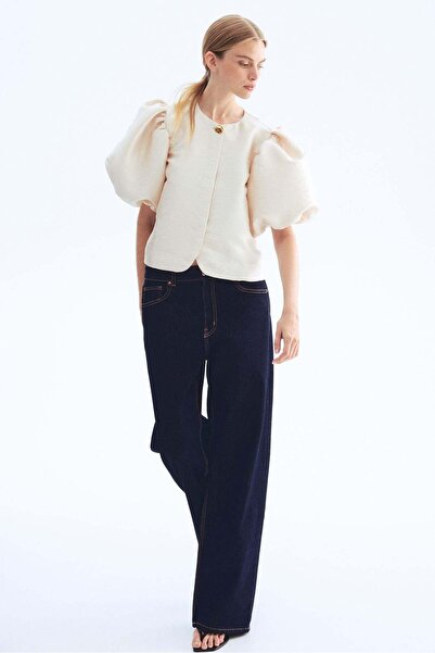 H&M Balloon-sleeved blouse