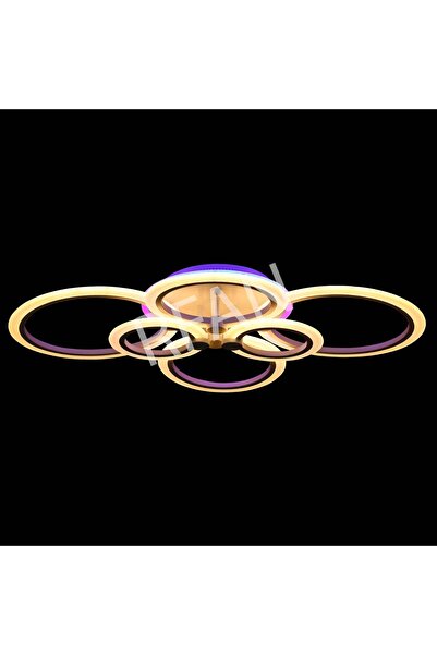 RFAN LED Chandelier, Model K38-2+2+2RGB, with Remote Control, 3 Types of Light, 176W, White