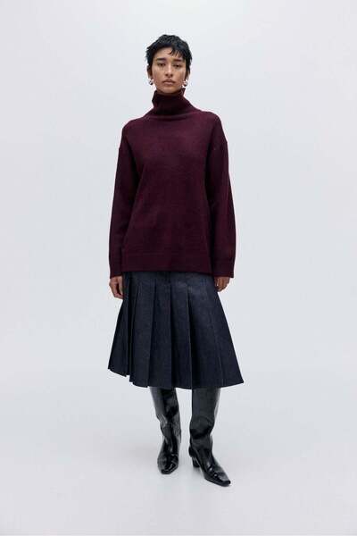 H&M Loose-fit polo-neck jumper