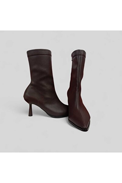 iskarpino Γυναικείες μπότες με τακούνι μεσαίου ύψους Stretch