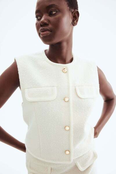 H&M Bouclé waistcoat