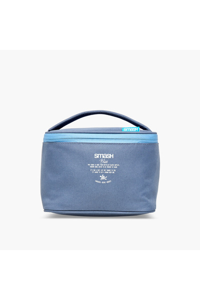 Smash حقيبة غداء مطبوعة بسحاب للإغلاق