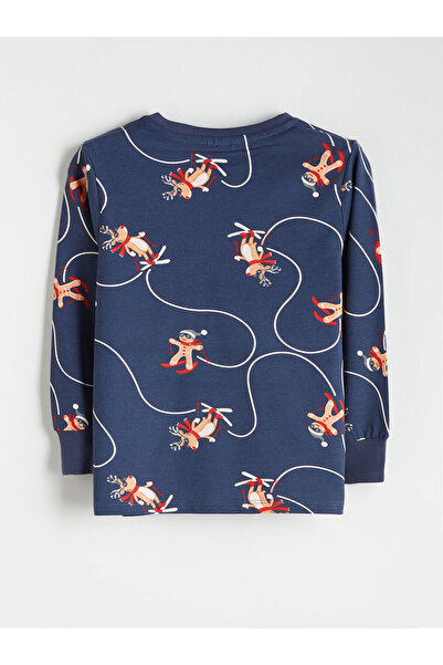 LC Waikiki Set de pijamale pentru băieți cu tematică de Anul Nou