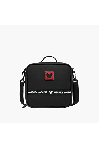 Disney Mickey Mouse Print Lunch Bag with Zip Closure