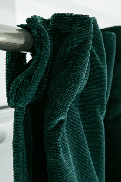 Premier Home Rayna Velvet Curtain Green 120X240