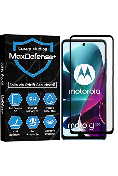 Casey Studios Folie compatibila cu Motorola Moto G200 5G, Full Cover, Ultra H...