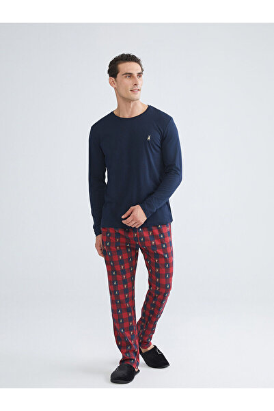 LC Waikiki Візія Новий сезон Велосипедна комір Чоловічий піжамний комплект