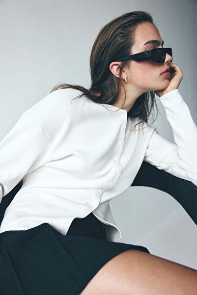 H&M Textured-knit cardigan