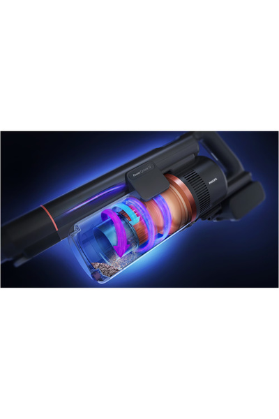 Philips Αναρροφητήρας κατακόρυφος XC8055/01, Aqua Plus, 25,2V, διάρκεια λειτουργίας 80 λεπτά, ώρα d