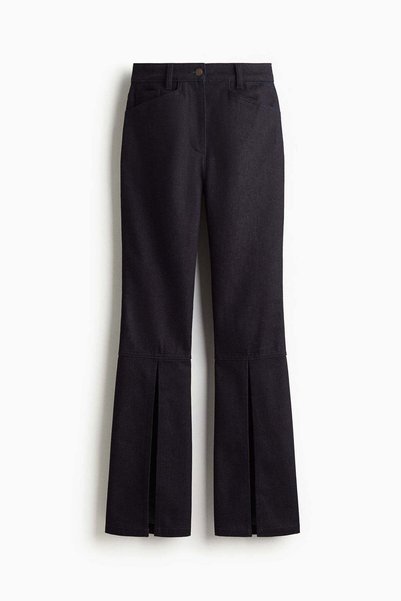 H&M Flared front-slit jeans