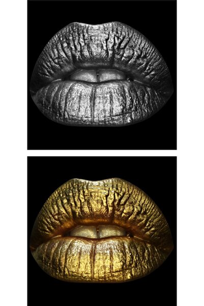 4Decor Set Pictură pe pânză - Buze seducătoare - 100x50 cm
