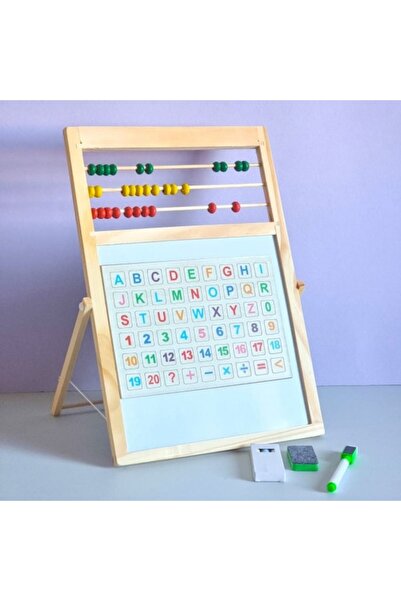 OEM Tablă educațională magnetică față-verso cu mărgele de numărat din lemn, 3...