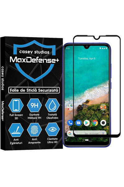 Casey Studios Folie Sticla Xiaomi Mi A3/Mi CC9e, Full Cover 3D, HD, Anti Zgar...