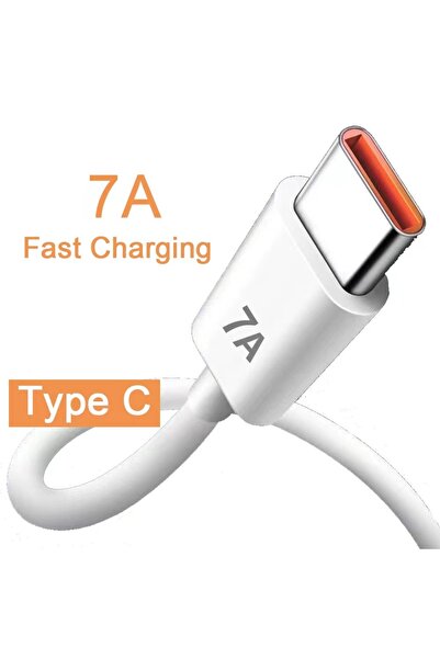 Bowie 120w 7 Amper ultra hızlı şarj data kablosu Type-c şarj kablosu Tüm tele...