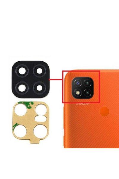 AXYA Xiaomi Redmi 9C Compatible Camera Lens Glass M2006C3MG M2006C3MT Multicolor