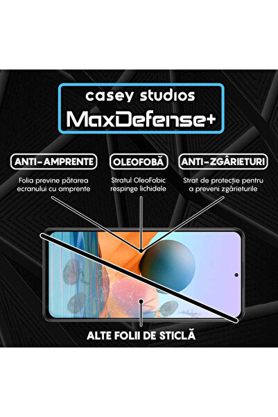 Casey Studios Xiaomi Redmi Note 10 Pro/10 Pro Max Case, Full Cover, Anti Scratch, Anti Shock, Black Edges