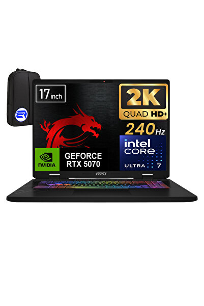MSI CROSSHAIR 17 HX AI D2XWGKG-018XTREP7 Ultra 7 255HX 48GB 2TB SSD RTX5070 17" W11 + ElektroPasaj ÇNT
