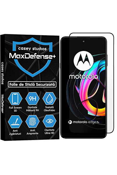 Casey Studios Folie Motorola Edge 20 Lite, Full Cover, Ultra HD, Anti Zgariet...