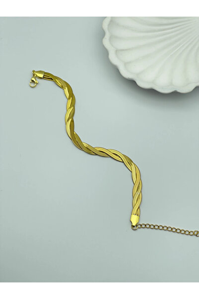 İNN JEWELLERY Steel Bracelet, Tarnish-Free, Anti-Allergic, Spiral Figured (2 Years Importer Warranty)