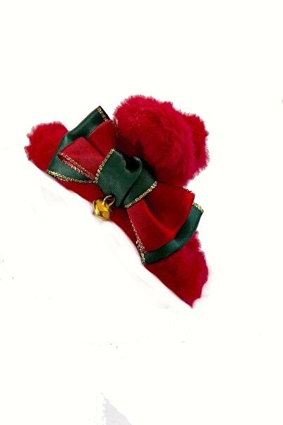 New Obsessions Christmas Themed Plush Red Latch Buckle with Bell