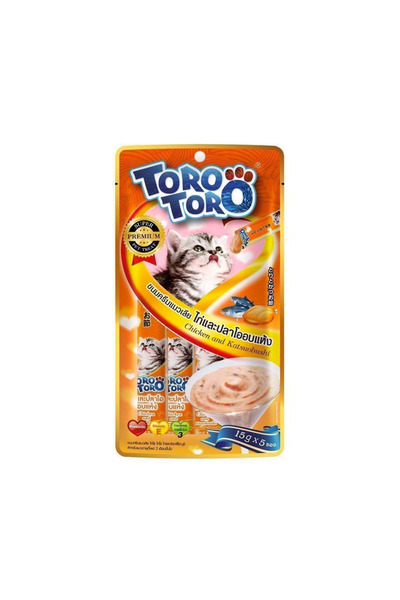 TORO مع الدجاج والكاتسوبوشي (فيتامين هـ) 75 جرام (6 قطع في العلبة)