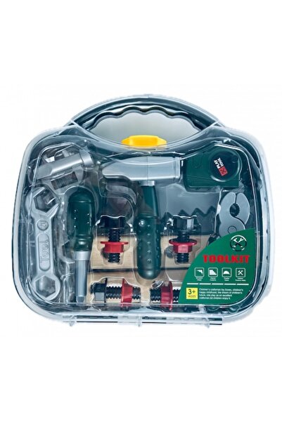 OEM Toy tool set, Almido, 30 cm, Gray with Green