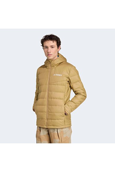 adidas Terrex Multi Light down Men's Brown Coat (Jz9971)