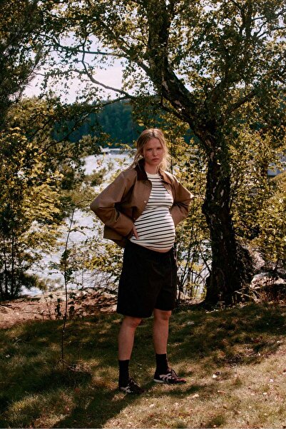 H&M MAMA Ribbed jersey top