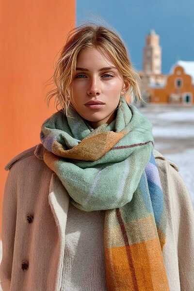 LAGRANZE Forest Breeze Women's Shawl Scarf