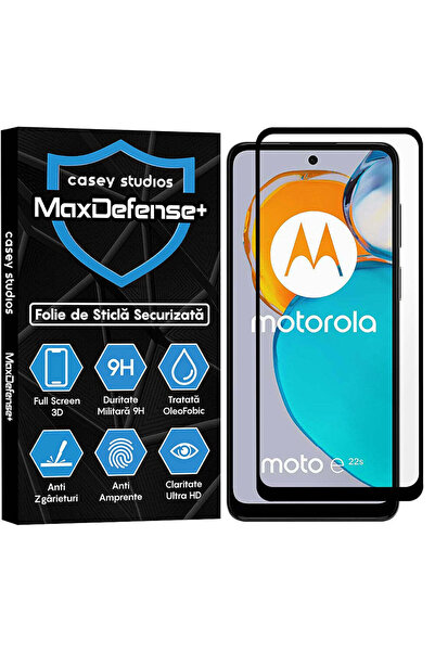 Casey Studios Folie Sticla Motorola Moto E22s, Full Cover 3D, HD, Anti Zgarie...