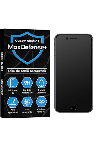 Casey Studios Folie Sticla Mata iPhone 7 Plus/8 Plus, Full Cover 3D, Ultra HD...