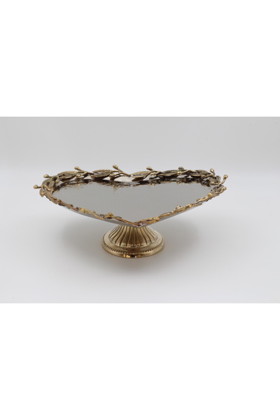 ANTEPSEPETİ Silver Plated Copper Heart Tray