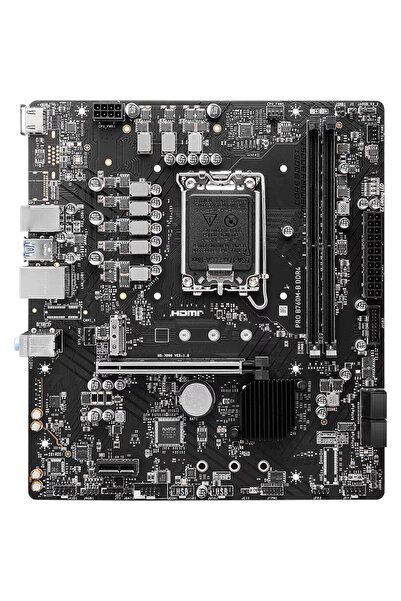 MSI PRO B760M-B DDR4 LGA1700 Υποδοχή Μητρικής LGA 1700 Chipset B760 Μνήμη DDR4 Τύπος Μνήμης DIMM M