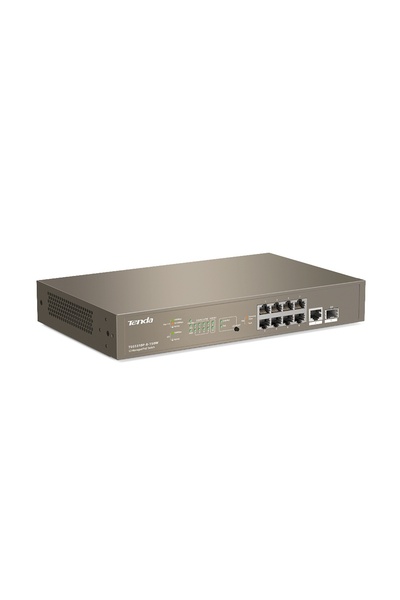 Tenda Διακόπτης L3 PoE+ (130W) με τοπική διαχείριση, 8×RJ45 1Gbps PoE+, 1×SFP 1Gbps