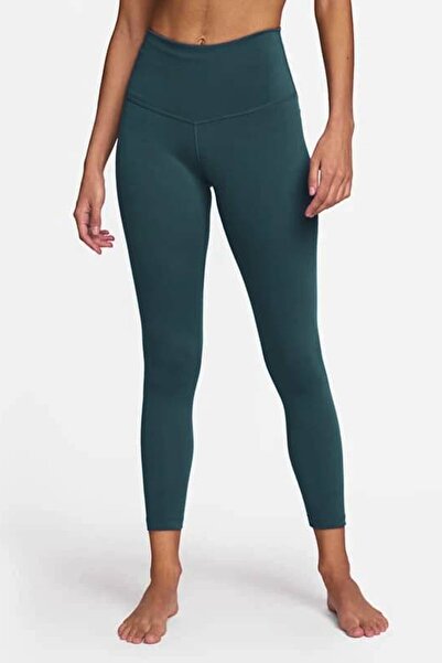 Nike Leggings 7/8 cu talie înaltă, cu ajustare strânsă, cu buzunar interior, talie înaltă bucăți efect modelator Leggings Petrol Blue