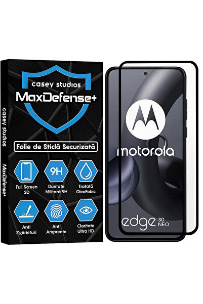 Casey Studios Folie Sticla Motorola Edge 30 Neo, Full Cover 3D, HD, Anti Zgar...