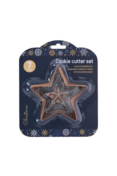Alpina Set de forme pentru biscuiți cu stea de Crăciun, 7 bucăți -