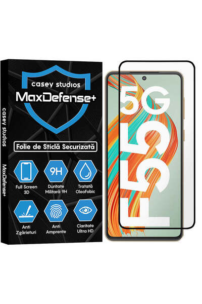 Casey Studios Folie compatibila cu Galaxy F55, Full Cover, Ultra HD, Anti Zga...