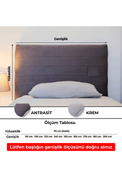 JAZMİN JARDİN Baza Yatak Başlık Kılıfı – Renk ve Ölçü Seçenekli, Tay Tüyü Kapitone Kumaş, Kolay Kurulum