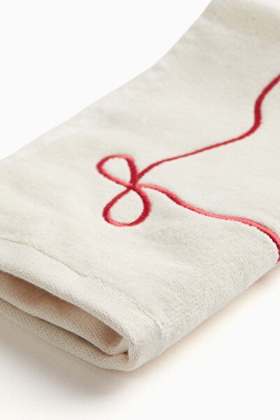 H&M Embroidered guest towel