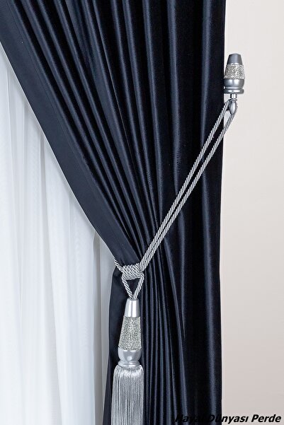 Hayal Dünyası Özel Yapım Perde Toplayıcı Taşlı Ahşap Renso Braçol Takım