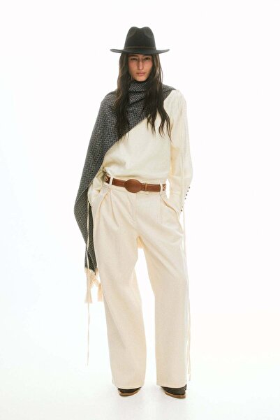 H&M Pleat-front twill trousers