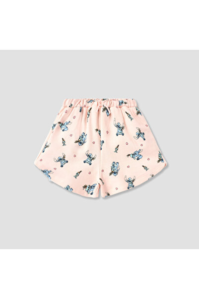 Disney Stitch Print Shorts with Drawstring Closure - Set of 2
