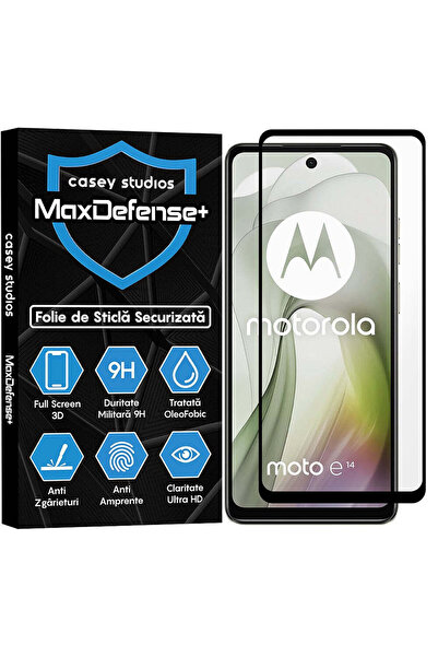 Casey Studios Folie Motorola Moto E14, Full Cover, Ultra HD, Anti Zgarieturi,...