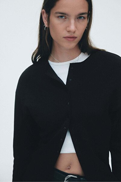 H&M Textured-knit cardigan