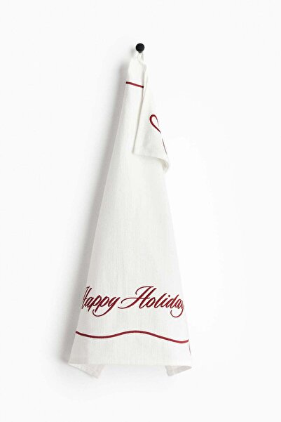 H&M Embroidered tea towel