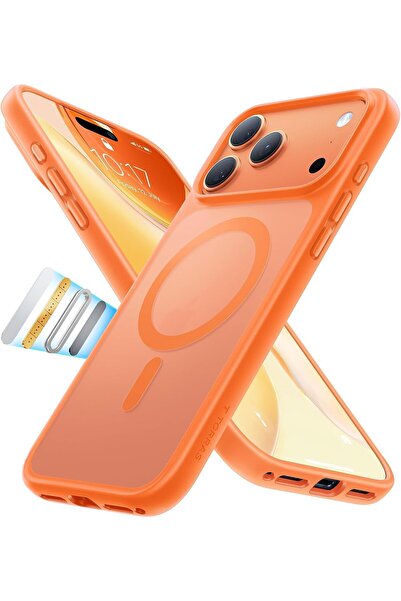 HYX Magnetic Shockproof Case for iPhone 17 Pro Max (MagSafe) - Cosmic Orange