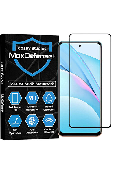 Casey Studios Folie Sticla Xiaomi Mi 10T 5G/Mi 10T Lite 5G/Mi 10T Pro, Anti Zgarieturi, Anti Socuri, Margini Negre