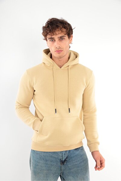 FRANCO RENZO Unisex Standard Cut 3 Thread Hooded Cotton Sweatshirt with Fleece Inside