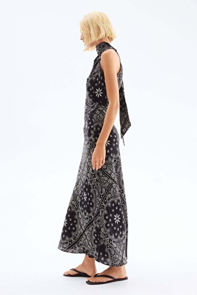 H&M Long satin skirt